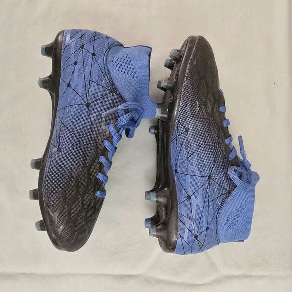 Kids Hanani Soccer Cleats  Sz 1 to 1.5 EUR 32 Blue & Black Team Sports Used - Picture 3 of 10